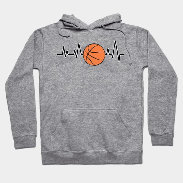 Heartbeat - Basketball Hoodie by DesignWood-Sport